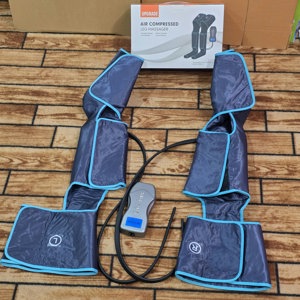 Rechargeable Air Compressed Leg Massager with Heat Therapy