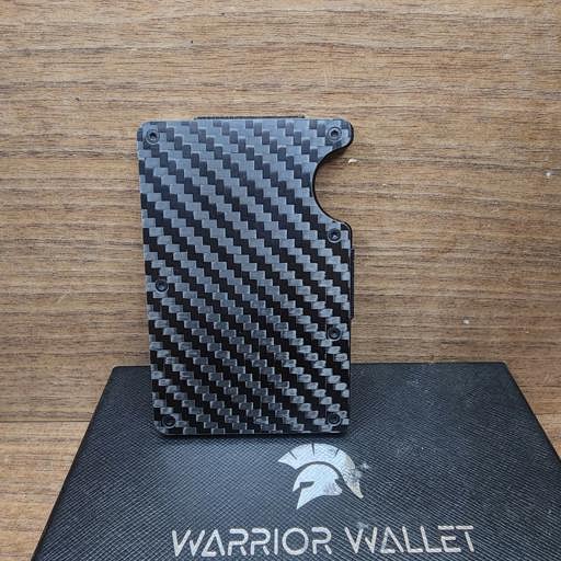 Men Card Holder Slim Carbon Fiber Credit Metal Wallet Money Clip