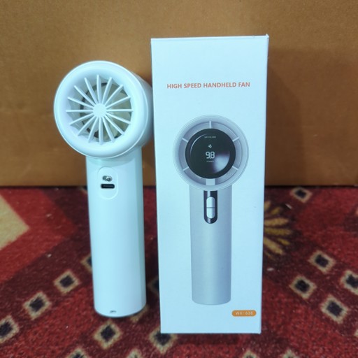 WX638 Rechargeable Handheld Fan 100 Wind Speeds High Speed Fan