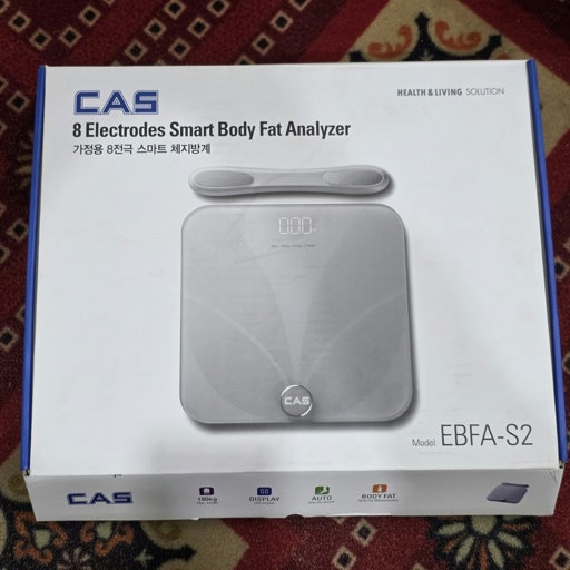 CAS 8 Electrodes Smart Body Fat Analyzer Scale (Model EBFA-S2)
