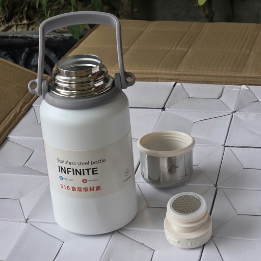 Outdoor Travel 316 Stainless Steel Insulated Gold Steel Pot (1000ml)