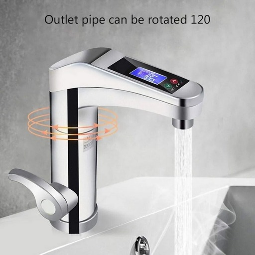 Instant Hot Water Heater/Geyser, Touch Screen, Temperature Controller, 3 Seconds Fast Heat, 3500 W Faucet, Easy Installation, 120 Degree Rotation , IPX4 Waterproof Design, Energy Saving, Dual Temperature Control, Electric Faucet with LED Digital Display