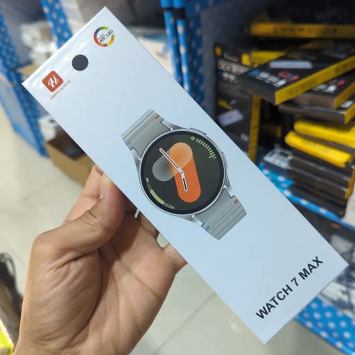 Watch 7 Max AMOLED 44mm Smartwatch Cream - Bluetooth & Games