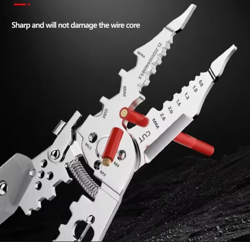 21 in 1 Multifunctional Wire Strippers Pliers For Wire Splitting, Electricians Crimping Stainless Steel Wire Crimper Pliers, Cable Cutter, Adjustable Automatic Electrical Wire Stripper, Pliers Hardware Tools Universal