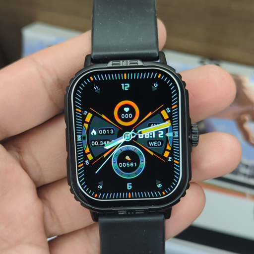 Max008 Smart Watch Black – Premium Look, Fitness Tracking & Smart Notifications