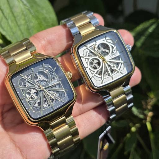 Timekey Automatic Skeleton Premium Square-Bezel Mechanical Series 