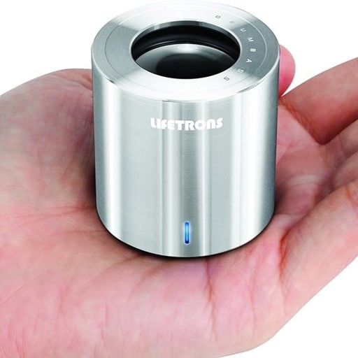 Original Lifetrons Drumbass IIIe Single Metal Body Speaker with Leather Case - For iPod, iPhone 4GS, Ipad & MP3 Player